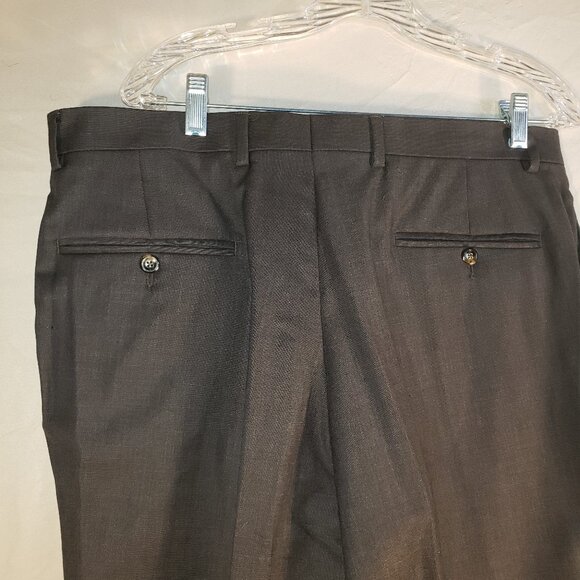 Jos. A. Bank Travelers' Collection Tailored Fit Charcoal Dress Pants - 36W/28" - Picture 1 of 5
